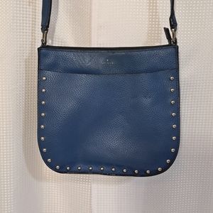 Kate Spade Hemsley Crossbody in Medium Blue Leather